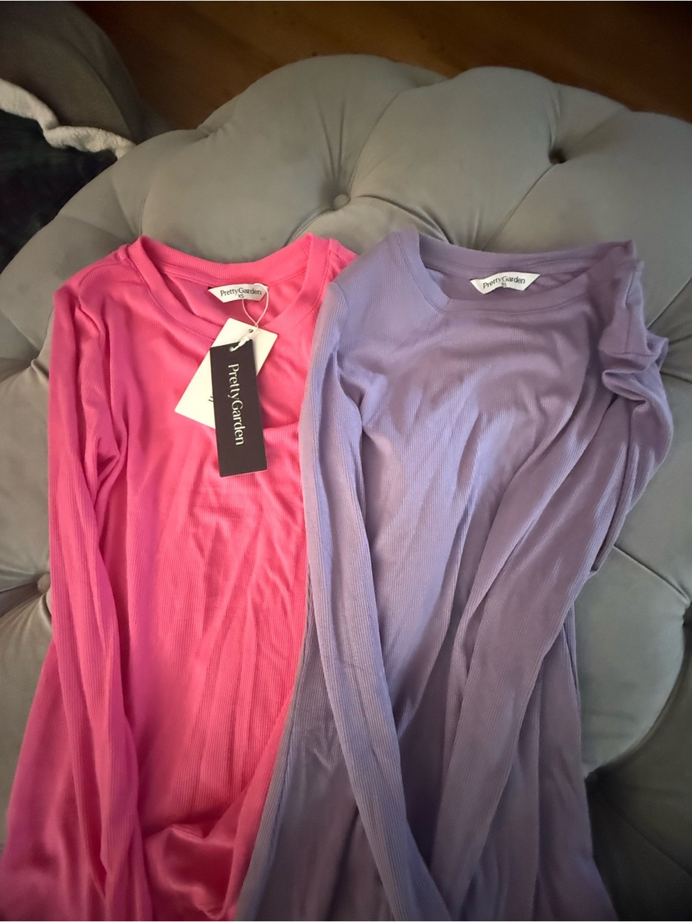 Pretty Garden Women's Long Sleeve Tee - Pink & Lavender
